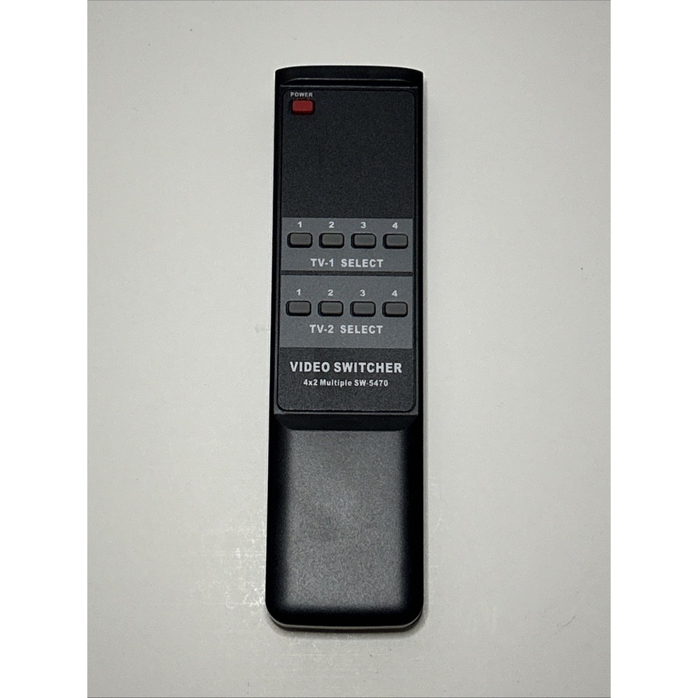 Video Switcher Remote Control SW-5470 4x2 Multiple AV Selector TV-1 TV-2